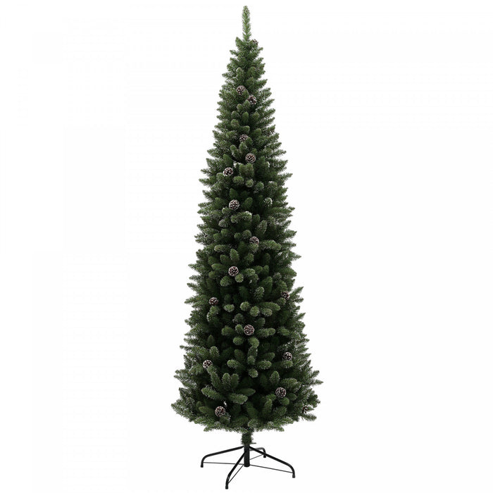 HOMCOM Arbre de Noel artificiel de 7pi avec 980 branches et base en metal