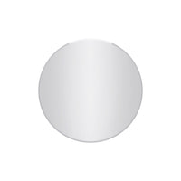 Lathe Miroir Rond Sans Cadre de 30 Pouces Chrome