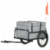 Aosom Remorque Cargo Pour Velo Avec Boite De Rangement Amovible