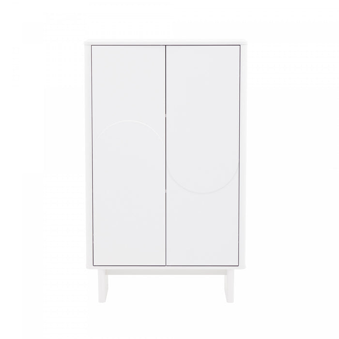 Armoire d’appoint moderne Ella 32\" en blanc