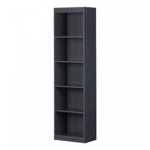 Axess Bibliotheque Etroite 5 Tablettes - Myrtille