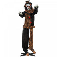 Homcom Accessoire Animatronique De Clown Avec Yeux Lumineux, Pour Fete