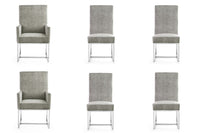  Ensemble de 6 chaises de salle a manger Element Modern en acier