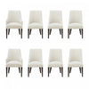 Ensemble de 8 chaises de salle a manger Beever Modern en creme