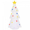 Homcom Sapin De Noel Gonflable Blanc