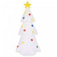 Homcom Sapin De Noel Gonflable Blanc