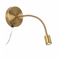 Applique murale Wynne de Dainolite avec fini laiton vieilli et ampoule à DEL de 3 W