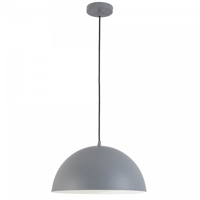Petit luminaire suspendu Ofelia de Dainolite avec fini gris et 1 ampoule