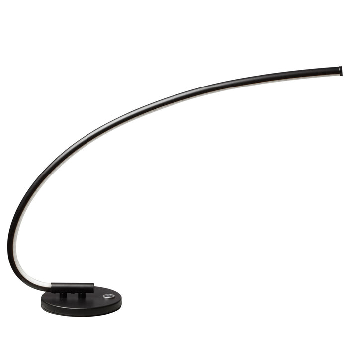 Lampe de bureau de Dainolite avec fini noir et ampoule à DEL de 18 W