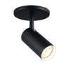Projecteur Stanly de Dainolite avec fini noir mat et 1 ampoule