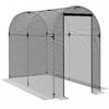 Outsunny Cage De Culture, Tente De Protection Des Plantes De 4' X 8', Noir