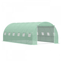 Outsunny 19,7 'x 9,8' X 6,6' Grande Serre De Jardin A Effet De Serre Tunnel De Culture De Graines De