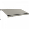 Outsunny 12' X 10' Auvent Retractable, Abri Pare-soleil, Gris Clair