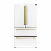 Refrigerateur Espresso Moena de 36 po a portes francaises, blanc, 19,2 pi³ – FFRBI1820-36WHT