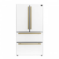  Refrigerateur Espresso Moena de 36 po a portes francaises, blanc, 19,2 pi³ – FFRBI1820-36WHT