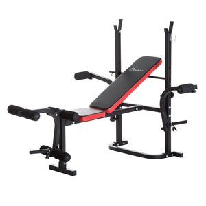 Soozier Banc De Musculation Reglable Avec Support D'halteres