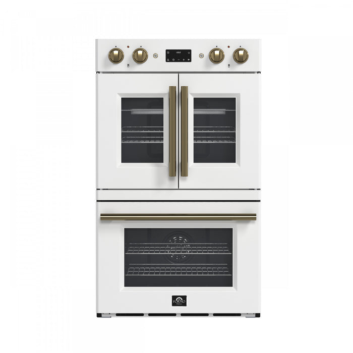 Four mural electrique double Asti 30 pouces, blanc, 7,36 pi³ - FBOEL1340-30WHT