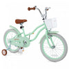 Costway 18\" Enfants Velo Tout-petit Velo Avec Roue D'entrainement Kickstand Pour 4-8 Ans Vert