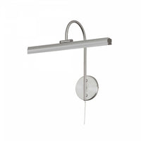 Lampe pour affichage d’image de Dainolite avec fini chromé satiné et ampoule de 24 W