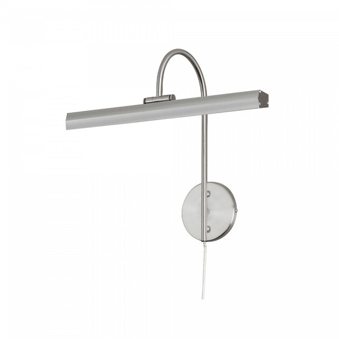 Lampe pour affichage d’image de Dainolite avec fini chromé satiné et ampoule de 24 W