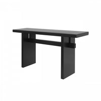 Console de style maison de campagne Emma 150 cm pour entrée - noire