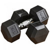 Ensemble d'halteres en caoutchouc Soozier 2 x 30 livres, halteres de main pour l'entrainement physique