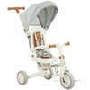 Qaba Tricycle 7 En 1 Pour Tout-petits Avec Guidon Reglable, Blanc Creme
