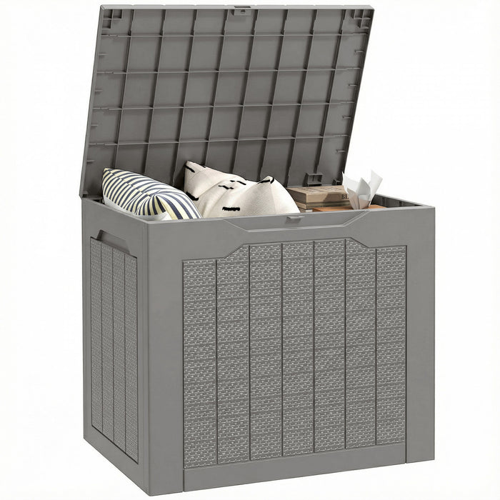 Outsunny Coffre de terrasse, coffre de patio etanche et resistant aux UV