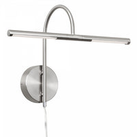 Lampe pour affichage d’image de Dainolite avec fini chromé satiné et ampoule à DEL de 6 W