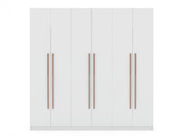 Armoire contemporaine moderne Gramercy 208 cm en blanc