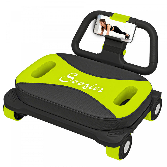 Soozier Roue abdominale a rebond automatique pour salle de sport a domicile