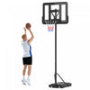 Soozier Panier de basket-ball de 4,6 a 10pi avec roues et panneau de 43po
