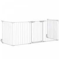 Pawhut Parc D'interieur Pliable Pour Chien De Petite Et Moyenne Taille Avec Porte, 5 Panneaux, 29