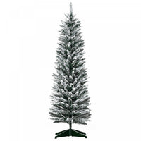 Homcom Sapin De Noel Artificiel Floque De Neige De 5pi Branches Realistes