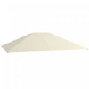 Outsunny Toile de remplacement pour gazebo, toit de gazebo, Blanc Creme