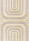Carpette Marley multicolore à 2 arcs-en-ciel - 5 pi 3 po x 7 pi 7 po