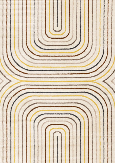 Marley Multi-Colour Double Rainbow Area Rug - 5'3" x 7'7"|Carpette Marley multicolore à 2 arcs-en-ciel - 5 pi 3 po x 7 pi 7 po
