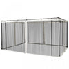 Outsunny Moustiquaire De Rechange Pour Gazebo 10' X 13' Murs D'ecran Noirs Pour Auvent Avec Fermetures Eclair Pour Les Fetes Et Les Activites De Plein Air