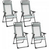 Ensemble De 4 Chaises De Camping Outsunny, Gris