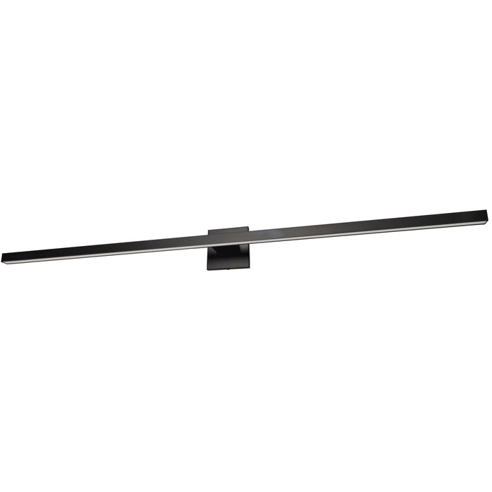 Lumière de coiffeuse Arandel de Dainolite de 4 po de diamètre en acrylique blanc qui diffuse la lumière, avec fini noir mat et ampoule à DEL de 36 W
