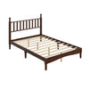 Oliver Lit Plateforme Retro en Bois avec Tete de Lit en Forme de Gourde et Support en Lattes en Bois Robustes, Taille Double