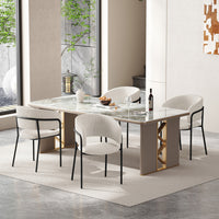 Ethan Ensemble de 4 chaises d’appoint modernes avec assise en velours cotele, pieds inclines et pieds reglables, gris