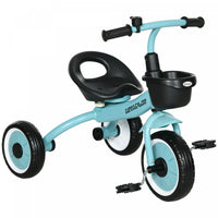 Qaba Tricycle Pour Enfants Filles Et Garcons De 2 A 5 Ans, Velo Pour Tout-petits Avec Siege Reglable