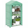 Outsunny Mini Serre A 3 Niveaux, Petite Serre Avec Couverture En Pe, Vert