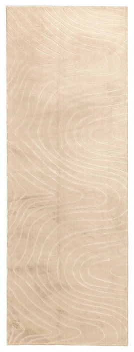 Tapis Lavable/Contemporain Somos 1'10\" x 6'0\" en Beige