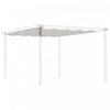 Outsunny Auvent De Rechange Retractable Pour Pergola De 13,1 X 9,8 Pi, Housse De Rechange Pour Pergola, Blanc Creme