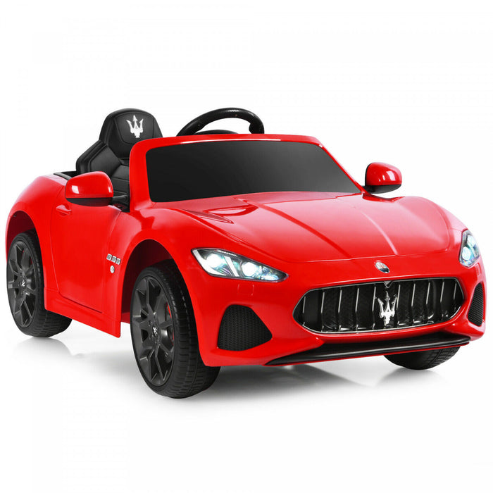 12v Enfants Ride On Car Maserati Grancabrio Sous Licence Avec Telecommande Et Musique Rouge