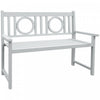 Banc De Jardin En Bois A 2 Places Outsunny Gris