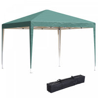 Outsunny 10x10ft Tente Escamotable Pliante D'exterieur Avec Auvent De Gazebo Avec Sac De Transport,