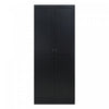 Armoire de rangement Cornelia Modern 30\" en noir (4 etageres)